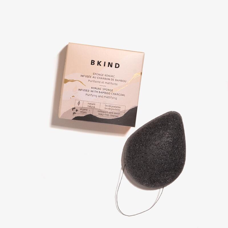 Cleansing Konjac Sponge - Purifying Bamboo Charcoal photo 1